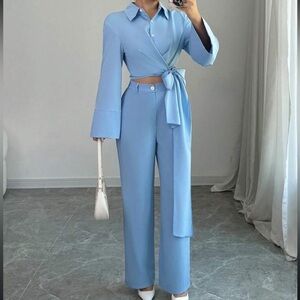Light Blue Suit Set